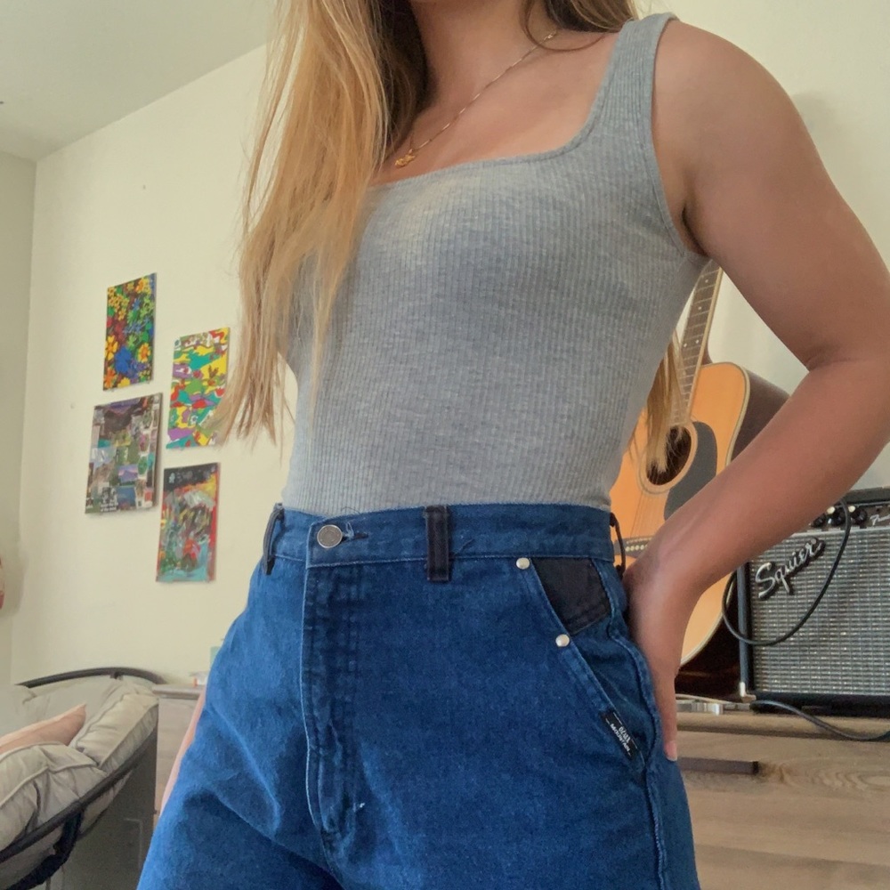 Urban outfitters square neck grey tank